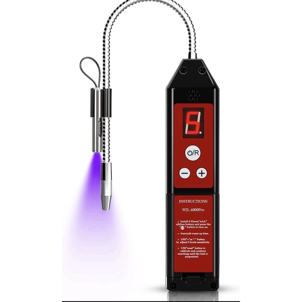 Refrigerant Leak Detector with LED Light, WJL-6000PRO Halogen Leak Detector